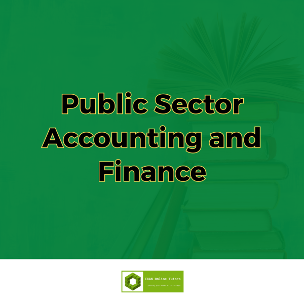 ICAN Public Sector Accounting and Finance